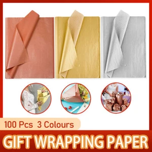 100pcs Holiday Gift Wrapping Paper Roll Christmas Wrapping Paper for Presents - Picture 1 of 22