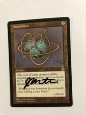 MTG ARTIST PROOF STRONGHOLD HEARTSTONE SIGNED BY JOHN MATSON ARTIFACT UNCOMMON