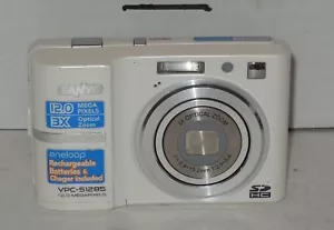 Sanyo Xacti VPC-S1285W 12.0MP Digital Camera - White Tested Works - Picture 1 of 9