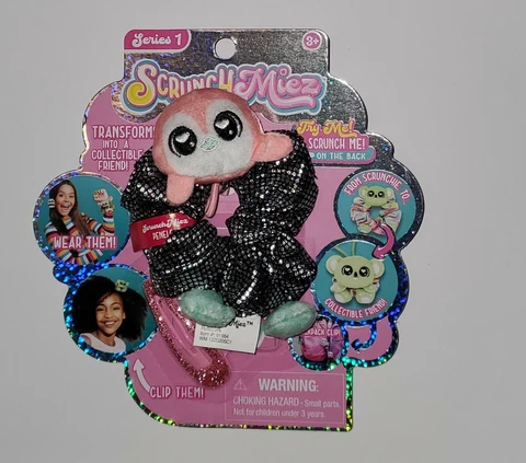 ScrunchMiez Scrunch Miez Series 1 Penelope Penguin Scrunchie Bracelet Plush New Cover