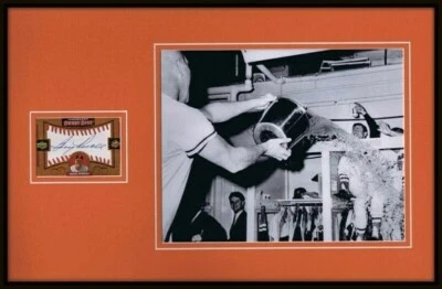 Exhibición fotográfica firmada por Boog Powell 11x17 celebración de los Orioles UDA Foto 1 de 2