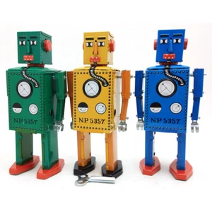 Lilliput Robot Windup Tin Toy LOT Wind-up 1940's Robot Reproduction Edition - Bild 1 von 14