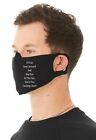 Your Too F Ing Close Unisex 4 Ply Cotton Face Covering/Masks. Washable, Comfy