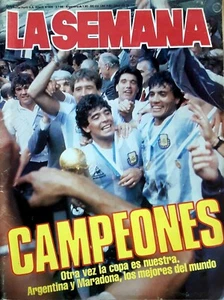 1986 Argentina World Cup Champions La Semana Magazine – Maradona Historic Issue - Picture 1 of 10