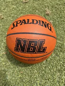SPALDING ORIGINAL NBL FULL GRAIN LEATHER GAME BALL - Tigers Gaze Copeland NBA - Picture 1 of 6
