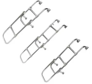 Scala Imbarco Pieghevole Acciaio Inox (4 o 5 Passi Barca Pieghevole) - Foto 1 di 4