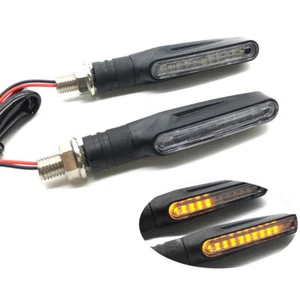 Amber Flowing Motorcycle LED Turn Signals Tail Lights For Yamaha YZF R3 R6 2015 - Picture 1 of 12