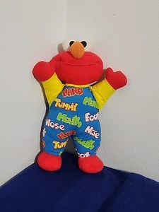 Vintage Teach Me Elmo Original 1996 Tyco Plush Doll Tummy Mouth Hand Nose Foot - Picture 1 of 10