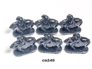 6 Black Dark Rider replacement parts! 2002 RISK Lord of the Rings  - Picture 1 of 2