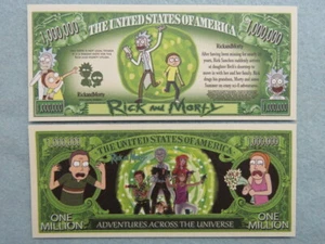 RICK and MORTY Sci-Fi Adventures Show ~ $1,000,000 One Million Dollars - Picture 1 of 1