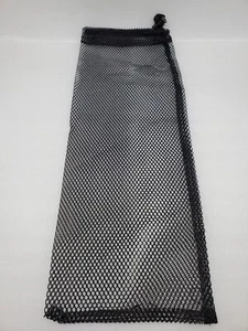 2-Pack Multipurpose Black Mesh Draw String Bag 18 X 7 Laundry Dive Gear Storage - Picture 1 of 10