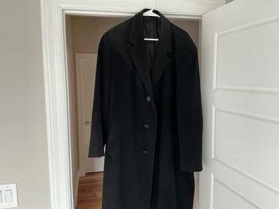 Abrigo clásico para hombre con solapa con muescas, color carbón London niebla lana pura Foto 1 de 4