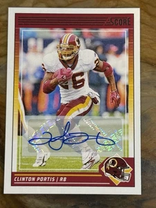 2024 Panini Score Clinton Portis Auto 🔥 #288 Signatures Redskins - Commanders - Imagen 1 de 2