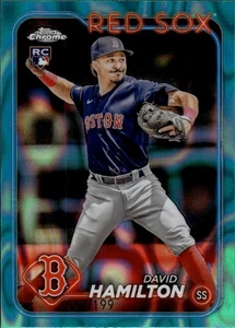 2024 Topps Chrome - David Hamilton #49 Aqua Lava Refractor /199 (RC) - Picture 1 of 2