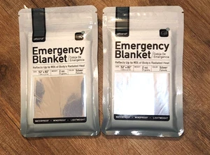 NEW 2 Altland Emergency Blanket Heat Reflective Cold Weather Survival Kits - Picture 1 of 4