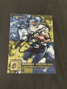 1997 Fleer Something Special 440 ANDRE COLEMAN Autographed HAND SIGNED Auto Card - Picture 1 of 2
