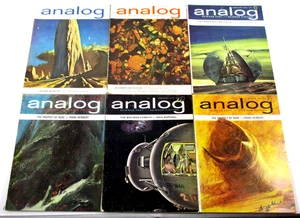LOT of 6 "Analog" Magazine 1963 - 1965 Frank Herbert Dune World, Prophet of Dune - Picture 1 of 3