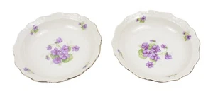 PATRÓN VIOLETA DE SCHUMANN BAVIERA ALEMANIA 2 PIEZAS CUENCOS - Imagen 1 de 10