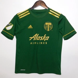 Camiseta deportiva local Adidas Portland Timbers 2017/2018 MLS fútbol jóvenes niños mediana - Imagen 1 de 8