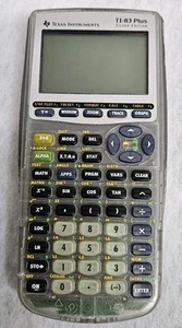 Texas Instruments TI-83 Plus graphischer Taschenrechner mit Deckel - Silver Edition - Bild 1 von 9