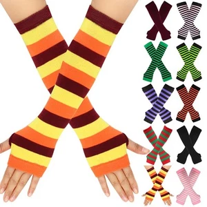 Comfortable Women Gloves Knitted Sleeve Elbow Mittens Fingerless Gloves - Picture 1 of 13