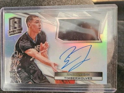 2014-15 Spectra Zach Lavine Jersey Rookie Auto #/125 - Image 1 of 2