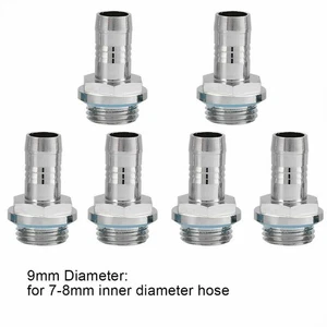6pcs Connector G1/4 Thread Barb Water Cooling Fitting For ID 7-8mm Hose Tube - Afbeelding 1 van 8