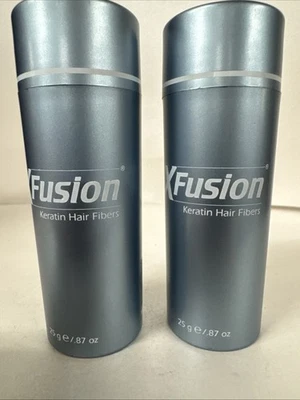 2 Pack - XFusion Keratin Hair Fiber Fiber 25g  - Light Brown     ✅Fast Shipping✅ - Image 1 of 3