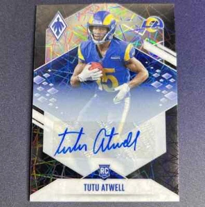 2021 Panini Phoenix #119 Tutu Atwell Black Lazer Rookie Auto #ed 09/10 - Bild 1 von 2