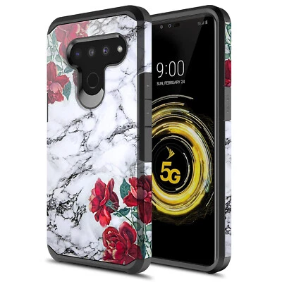 For LG V50 ThinQ 5G Hybrid Graphic Fashion Cute Colorful Silicone Case - Image 1 of 4