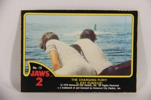 Jaws 2 - 1978 Trading Card #15 The Charging Fury FR-ENG Can OPC L016523 - Picture 1 of 2