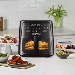Nuova Friggitrice ad Aria per Finestre Digitale Gourmia 8 Quart, con 8 Funzioni One-Touch, Nero - Foto 1 di 8