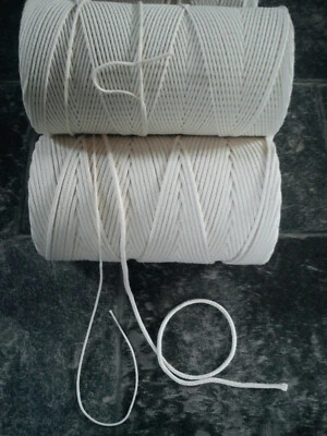 WICK'N FUN Runddocht Kerzendocht Docht Ø 1 bis 4mm Bienenwachs Paraffin Kerzenreste Wachs!