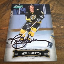 Rick Middleton Signed Card
