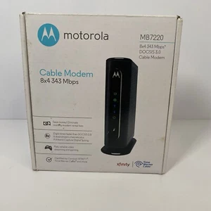 NEW Motorola 8x4 Cable Modem Model MB7220 343 Mbps DOCSIS 3.0 - Picture 1 of 9
