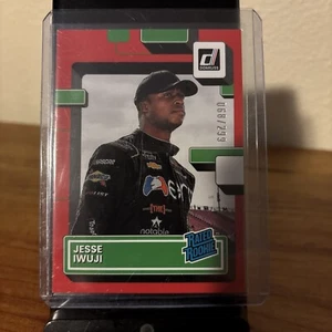 2023 Panini Donruss NASCAR - Rated Rookie Red #27 Jesse Iwuji 68/299  (RC) - Picture 1 of 2