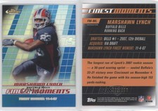 2008 Topps Finest Finest Moments Blue Refractor /299 Marshawn Lynch #FM-ML