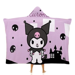 Kuromi Wearable Blanket Hooded, Gift for fans - Picture 1 of 2