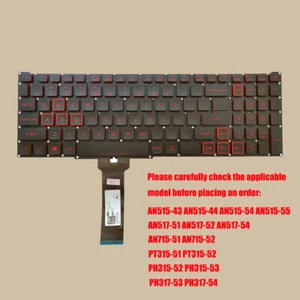 New For Acer Nitro 5 AN515-43 AN515-44 AN515-54 AN517-51 -52 Keyboard Backlit US - Picture 1 of 3