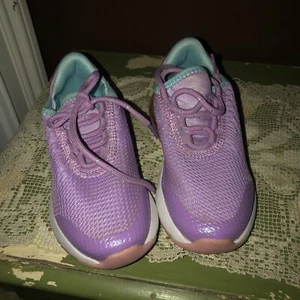 Mädchen Sportschuhe Gr. 12 lila blau mit Lufttaschen - Bild 1 von 4