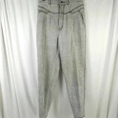 VTG PS Gitano Womens Size 12 28x28 Gray Acid Wash High Waist Denim Mom Jeans - Image 1 of 4