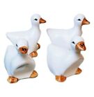 4x Duck Goose Ceramic Napkin Ring Holders Country Farmhouse Decor
