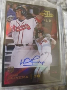 2016 Topps Gold Label gerahmtes Autogramm Goldrahmen Baseballkarte #GLFAHOL Olivera - Bild 1 von 2