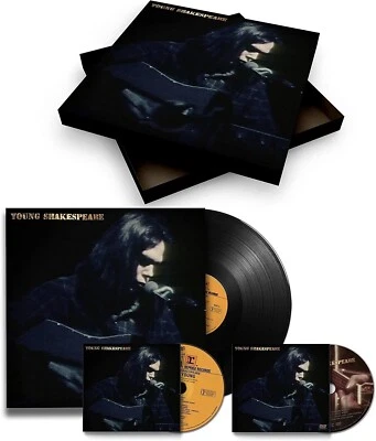NEIL YOUNG- Shakespeare 1971 Live Acoustic Vinyl LP, CD, DVD (2021 NEW Box Set) - Image 1 of 3