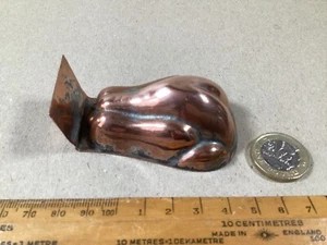ANTIQUE VICTORIAN COPPER ENTREE' / GARNISHING MOULD - TRUSSED CHICKEN - Foto 1 di 8