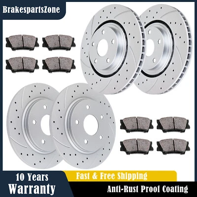 Front and Rear Brake Rotors Pads for Dodge Journey Chrysler Town&Country Brakes - Image 1 of 4