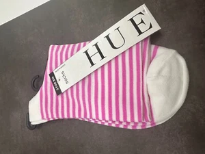 Hue Fine Pixie Sock - One Size - Bloom Stripe - NWT - Picture 1 of 3