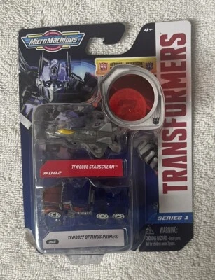 Micro Machines Transformers 2-Pack #002 Starscream / Optimus Prime Series 1 - Image 1 of 2