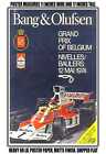 AFFICHE 11X17 - 1974 Grand Prix de Belgique Nivelles Baulers