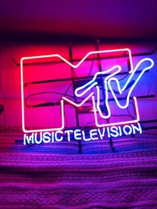 Music Television Neon Sign 20"x16" Beer Light Lamp Bar Garage Display Windows - Picture 1 of 1